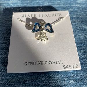 NWT Crystal Angel necklace